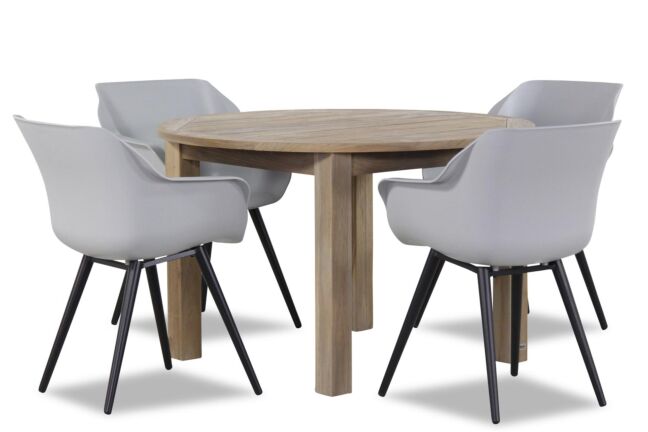 Hartman Sophie studio/Brighton rond 120 cm dining tuinset 5-delig