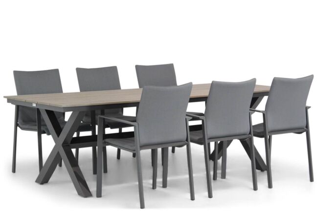 Lifestyle Rome/Forest 240 cm dining tuinset 7-delig