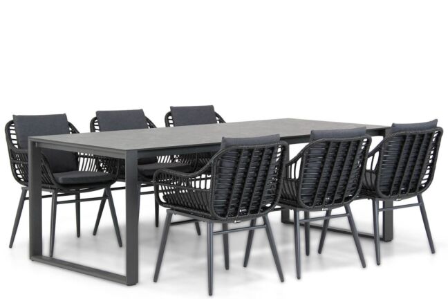 Coco Leonardo/Zaga 220 cm dining tuinset 7-delig