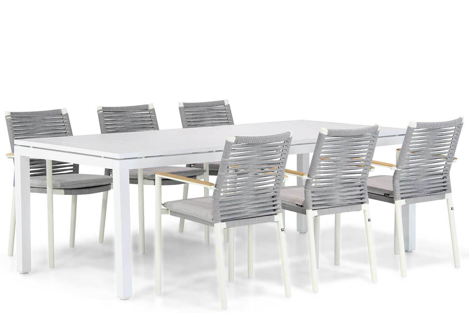 Santika Giovane/Concept 220 cm dining tuinset 7-delig