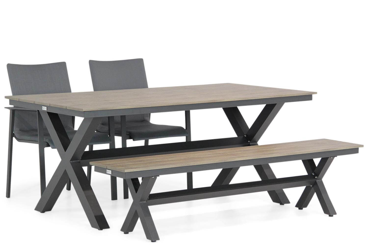 Lifestyle Rome/Forest 180 cm dining tuinset 4-delig