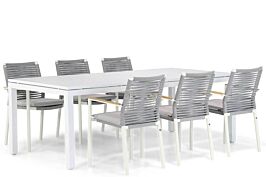 Santika Giovane/Concept 220 cm dining tuinset 7-delig