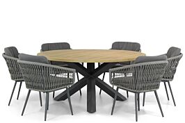 Lifestyle Western/Rockville 160 cm rond dining tuinset 7-delig