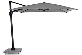 Santika Belize Deluxe parasol 300 cm x 300 cm antraciet frame/ mid grey 