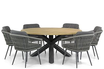 Lifestyle Western/Rockville 160 cm rond dining tuinset 7-delig