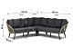 Coco Leonardo/Pacific 100 cm hoek loungeset 4-delig