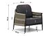 Coco Lucia/Pacific 100 cm stoel-bank loungeset 4-delig