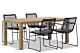 4 Seasons Outdoor Elba/Bristol 180 cm dining tuinset 5-delig stapelbaar