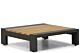 Lifestyle Milano loungetafel 84 x 84 cm antraciet