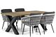 Lifestyle Western/Cardiff 180 cm dining tuinset 5-delig