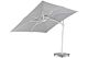 Santika Belize Deluxe parasol 300 cm x 300 cm white frame/ grey fabric