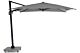 Santika Belize Deluxe parasol 300 cm x 300 cm antraciet frame/ mid grey 