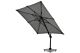 Santika Belize Deluxe parasol 300 cm x 300 cm antraciet frame/ mid grey 