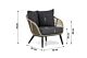 Coco Leonardo/Pacific 45/60 stoel-bank loungeset 5-delig