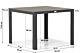 Lifestyle Young dining tuintafel 92 x 92 cm