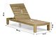 Santika Arlington lounger teak