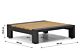 Lifestyle Milano loungetafel 84 x 84 cm antraciet