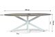 Lifestyle Panama dining tuintafel ellipse  220 x 115 cm 