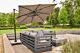 Santika Belize Deluxe parasol 300 cm x 300 cm antraciet frame/ mid grey 