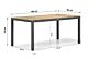 Lifestyle Mazzarino dining tuintafel 160x90 cm