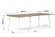 Lifestyle Montana dining tuintafel 240 x 100 cm